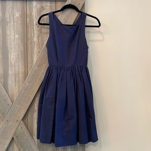 Kate spade navy dress with bow in back